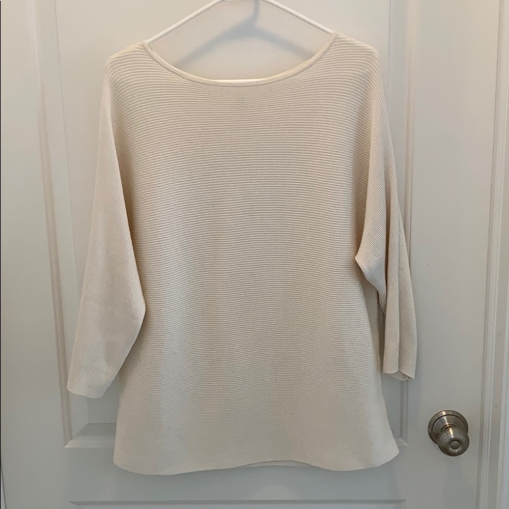 Women’s H&M cream wide neck sweater